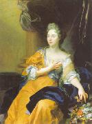 Hyacinthe Rigaud Portrait de Suzanne de Bourbers de Bernatre oil on canvas